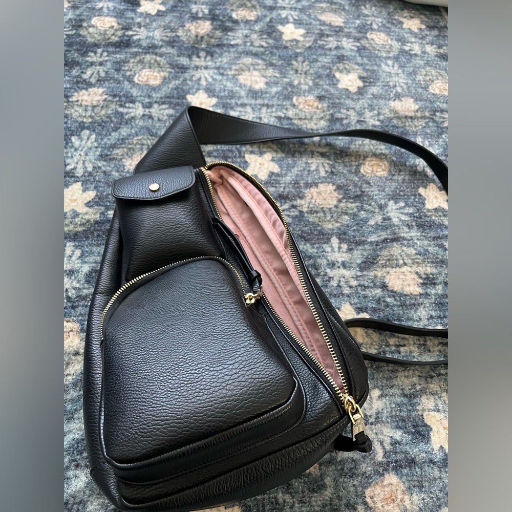 Poppy & Peonies En Route Sling Back - Black